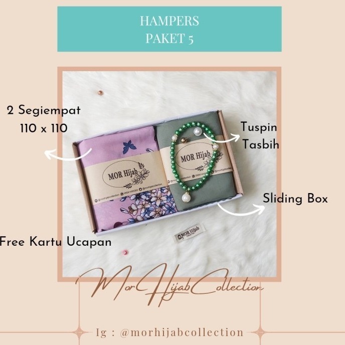 

Hampers Jilbab Parcel Lebaran Kado Nikah Gift Wisuda 2 Hijab Random