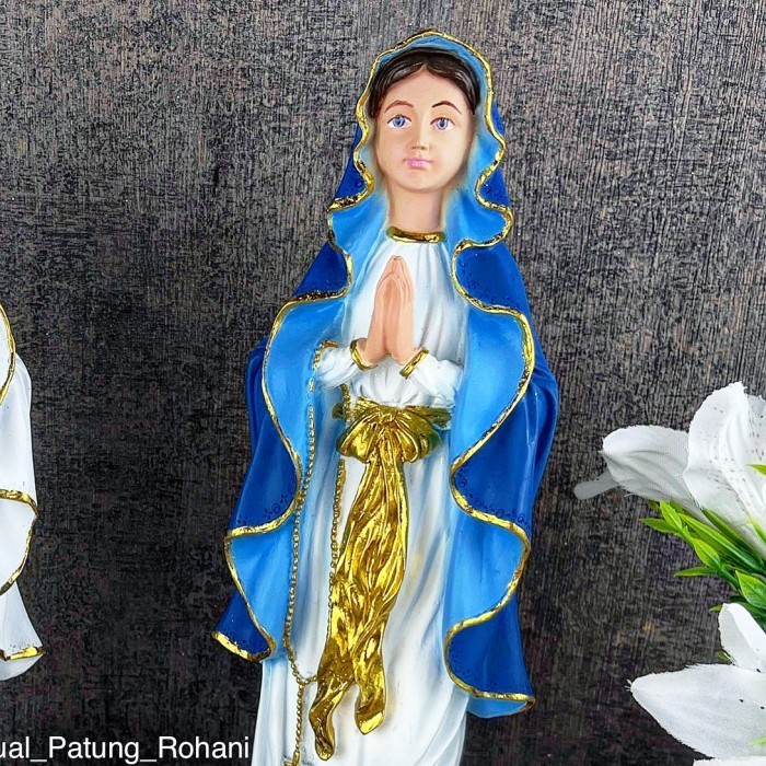Patung Maria Lourdes 30 cm putih