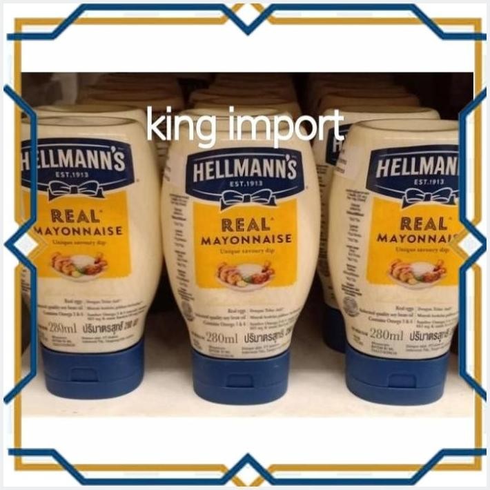 

[KGP] HELLMANN'S REAL MAYONNAISE TUBE 280ML / HELLMANS MAYONAIS