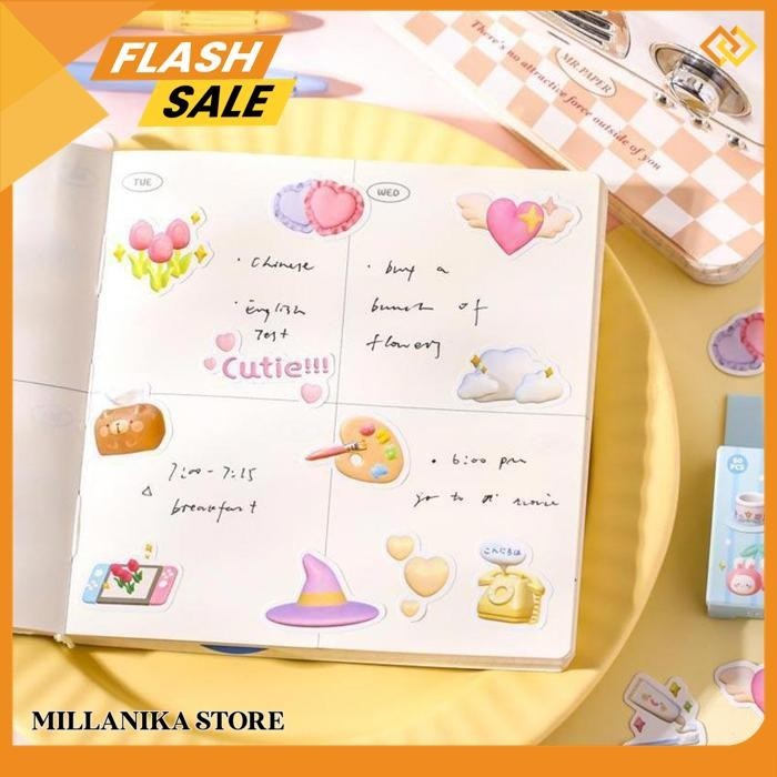 

50LEMBAR STIKER KARTUN HEWAN LUCU WARNA-WARNI UNTUK SCRAPBOOKING DIY BAHAN HIAS KOLASE JURNAL EKSKLUSIF !!