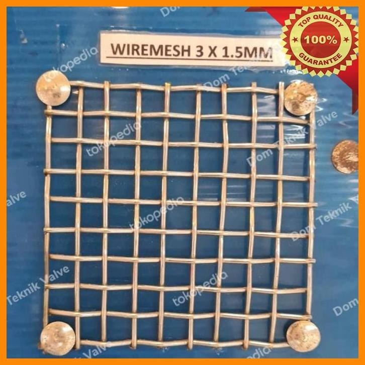 

(dtek) kawat wiremesh anyaman lurus 3mm x 1,5mm x 5 meter stainless
