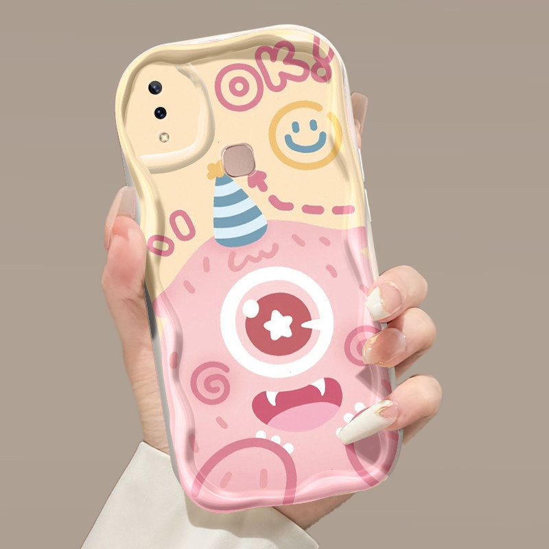 Casing Hp VIVO V9 V9 Pro V9 Youth Y85 Y85A Z1i Z3x Case Cyclops Monster Casing Softcase ponsel silik