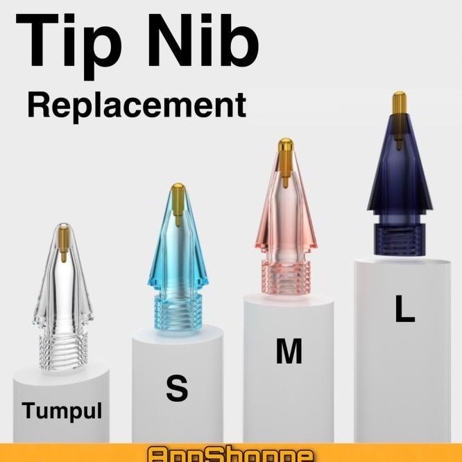 

Replacement Tip Nib Compatible For Apple Pencil High Sensitive 4 Size |Murah