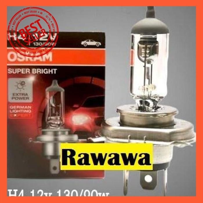 | SLC | LAMPU BOHLAM H4 OSRAM 130 90 130 90 WATT 12V HALOGEN UTAMA DEPAN MOBIL