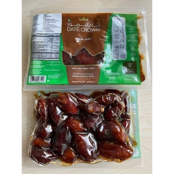 

MJS Kurma Basah Kurma Vakum Kurma Khalas termo Date Crown Kurma Madu Kurma lenbut 250gr