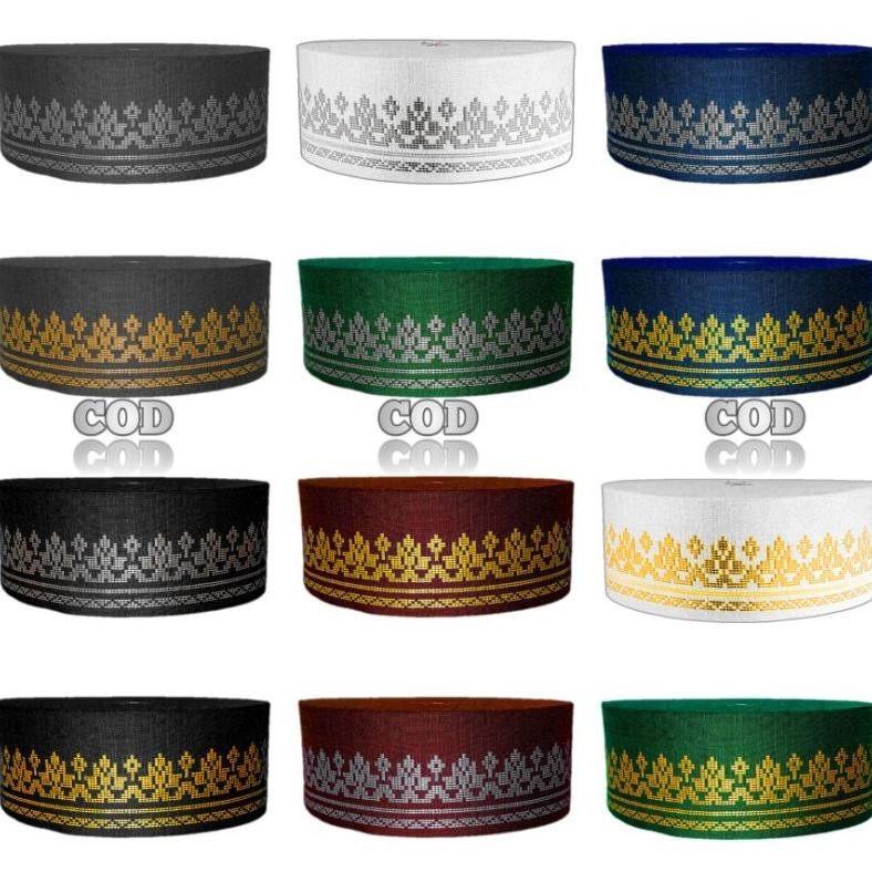 RAMADHAN PROMO... PECI KOPIAH TENUN SONGKOK PECI MUSLIM PRIA DEWASA DAN ANAK PECI QORI ELEGAN MURAB 