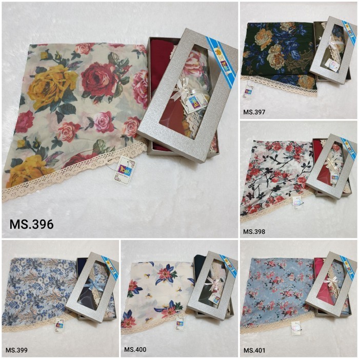 Mukena Poeti Motif / Corak