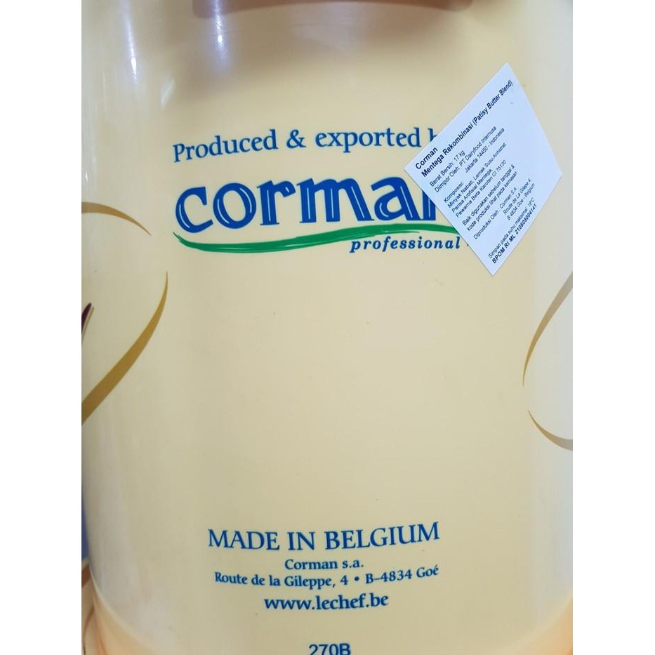 

Butter Corman Patisy Repack 500Gram / Grosir Ember / Pail