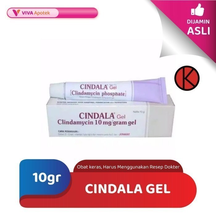 Cindala Gel / Clindamycin / Jerawat (10 Gram)