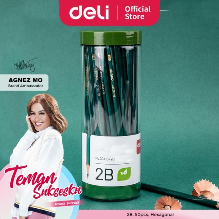 

Deli Sil 2B / Graphite Cil Ujian Isi 50 33413
