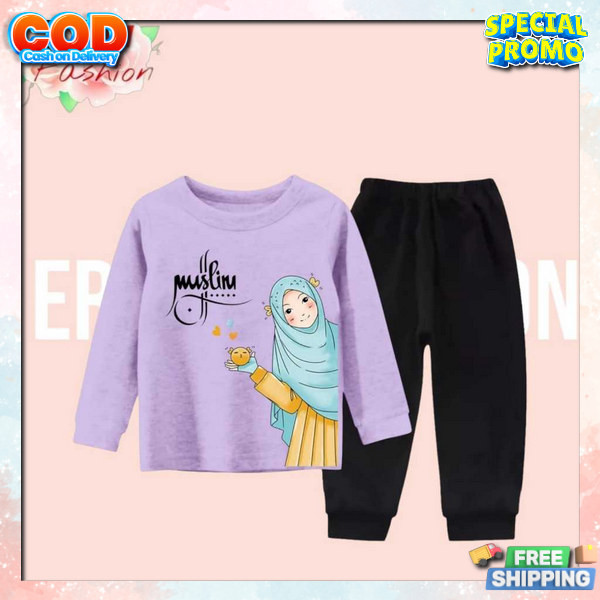 Setelan Anak Perempuan 2023 Terbaru 2 3 Tahun 1 Kekinian 5 6 12 Cewek Lucu 4 Stelann Bayi Baru Lahir