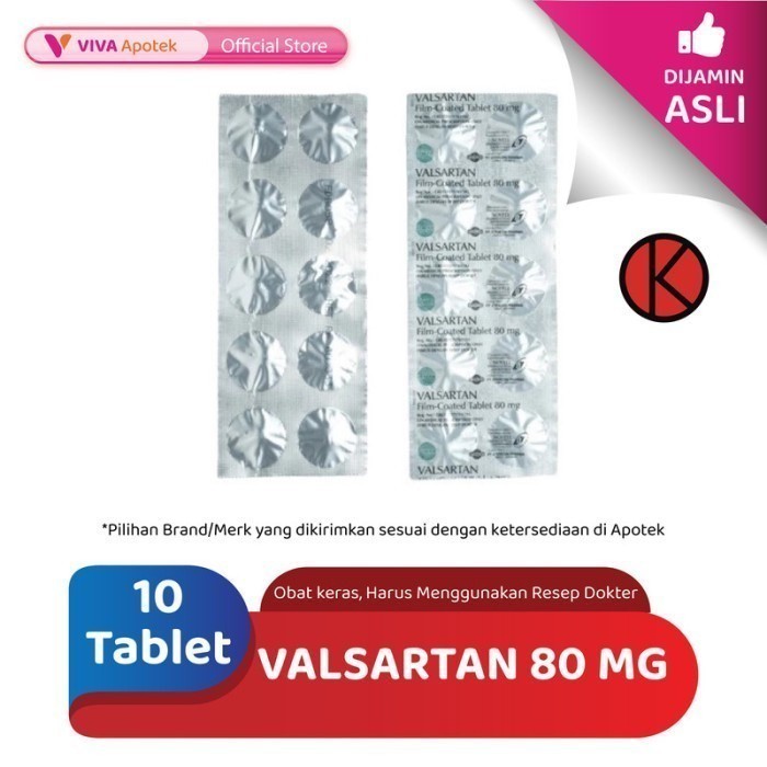 Valsartan 80 mg (10 Tablet)
