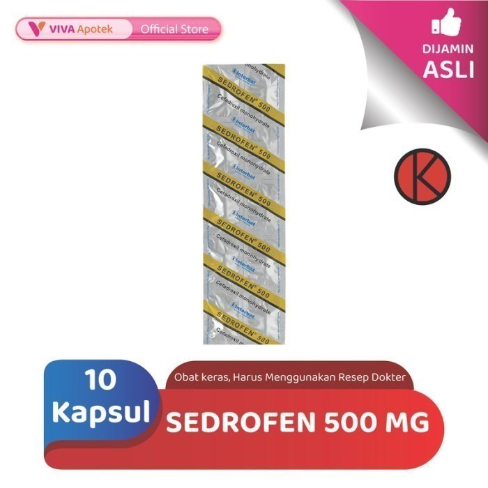 Sedrofen 500 mg / Cefadroxil / Antibiotik (10 Kapsul)