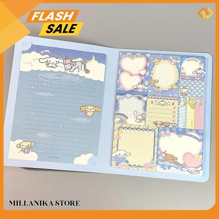 

SANRIO MEMOPAD NOTEPAD CINNAMOROLL KUROMI MELODY 50 LEMBAR / KERTAS CATATAN PENGINGAT EKSKLUSIF !!