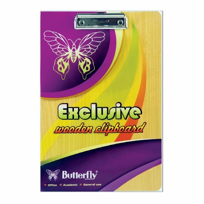 

Papan Jalan Kayu Butterfly Wooden Clipboard