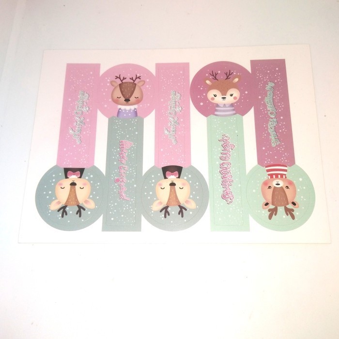 

+++++] Stiker Label Natal 22B ( per lembar )