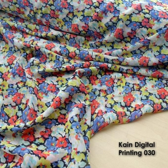 

Ready Kain Chiffon Printing Motif 030 - Per 0,5 Meter Stok Terbatas