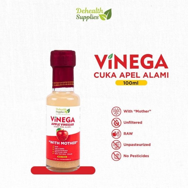 

(Cod) Finega Ex Vinega - Cuka Apel | Nenas | Lemon - 100Ml Dehealth Supplies Apple Cider Vinegar Murah