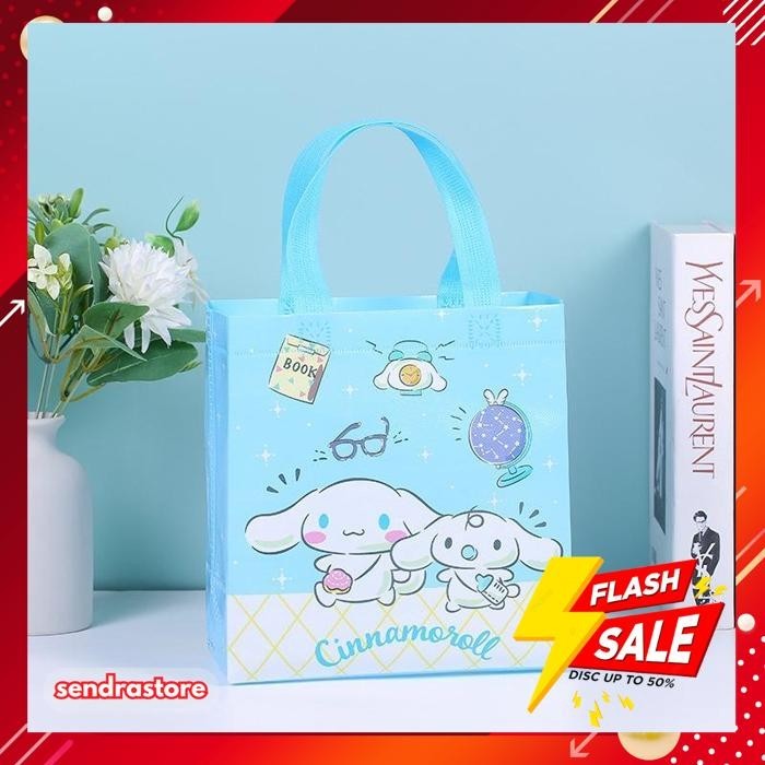 

TAS GOODIE BAG MOTIF SANRIO CINNAMOROL MELODY KUROMI /TAS SOUVENIR ULANG TAHUN ANAK KARAKTER / TAS GOODIE BAG / TAS ULTAH BEST PRODUK