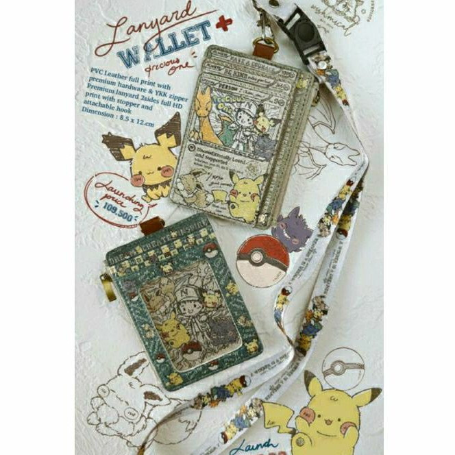 

Lanyard Wallet Plus / Card Holder Pokemon Wishcal