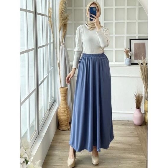 Termurah Rok Polos Mayung Premium / Basic Skirt / Rok Muslimah Panjang Murah Kerja Ngantor Kuliah Ca