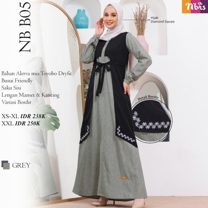 Ready Gamis Nibras Nb B05 Terbaik