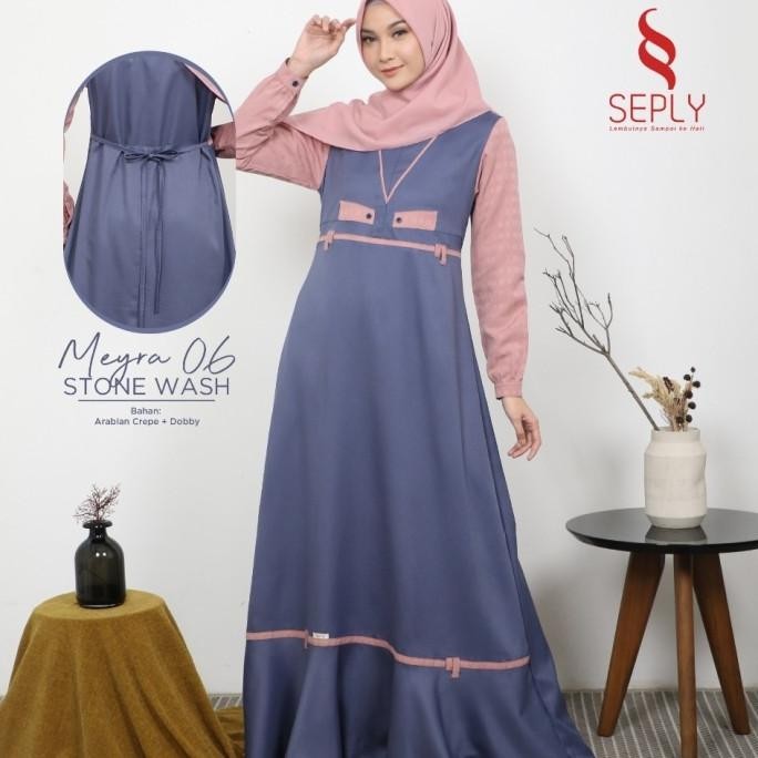 Terbaru Gamis Seply Meyra 06 Original