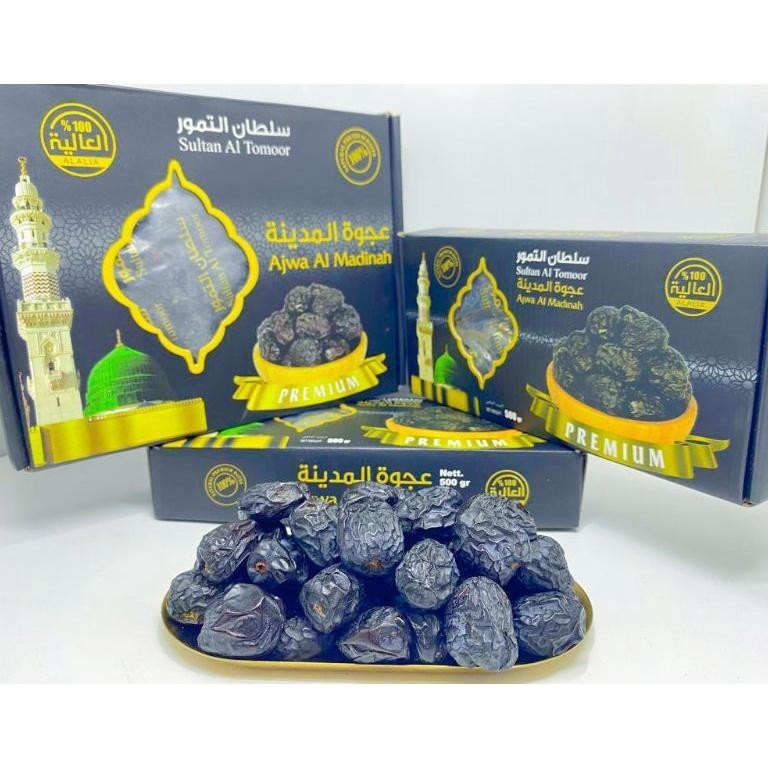 

Kurma Ajwa Al Madina Sultan Al Tamoor / Ajwa Organik Original Madinah New