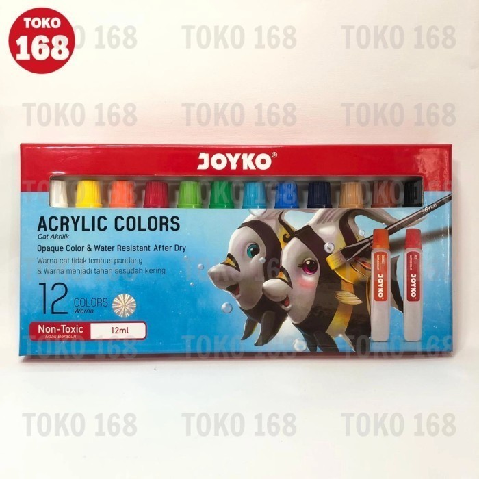 

Joyko Acrylic Color 12 Colors / Cat Akrilik 12 Warna Acc-12Ml-12 (Set)