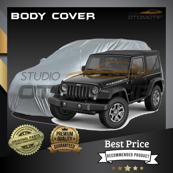 SARUNG MOBIL JEEP RUBICON PREMIUM / BODY COVER JEEP RUBICON 1PCS