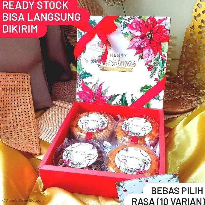 

READY KIRIM Christmas Hampers | Parsel Kue Kering Natal 4 Toples