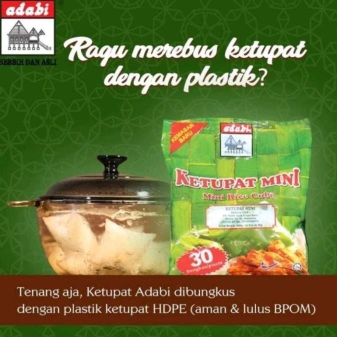 

ketupat mini adabi isi 30 pcs / Adabi Ketupat Mini