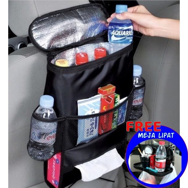 Rak Tempat Minum Gantung Belakang Jok Meja Lipat Mobil