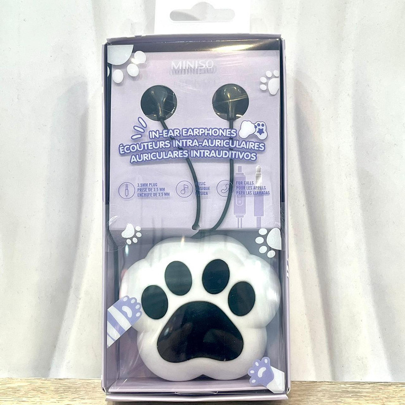 OFC Miniso Paw Paw Collection 3.5mm in-Ear Earphone Headset Miniso Earphones