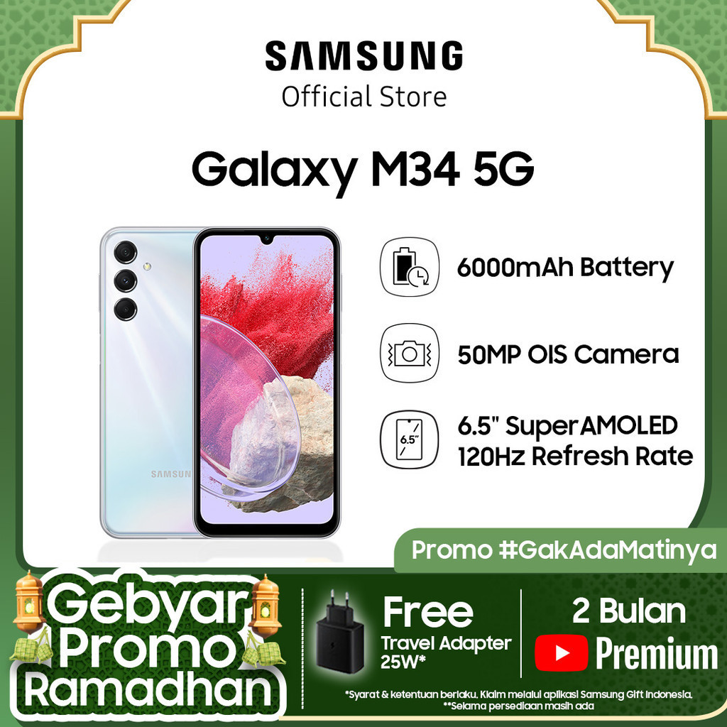 Samsung Galaxy M34 5G 8/128GB - Silver