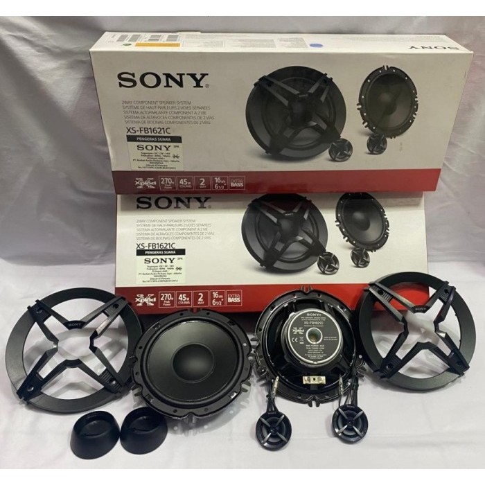 Terlaris Speaker Component 2 Way Sony Xs-Fb1621C Split 6,5 Inch Sony