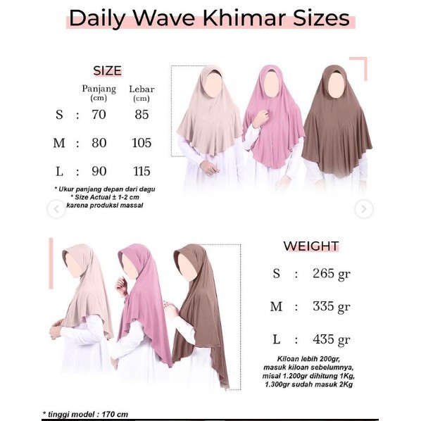 NEW PREMIUM DAILY HIJAB NEW DAILY & DAILY WAVE KHIMAR Atelier Angelina Original TERBARU Maret-April