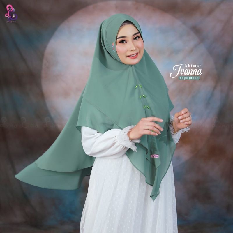 NEW PREMIUM DAILY HIJAB Linalivia Hijab Khimar IVANA khimar syar'i Khimar Lebaran ceruty Babydoll