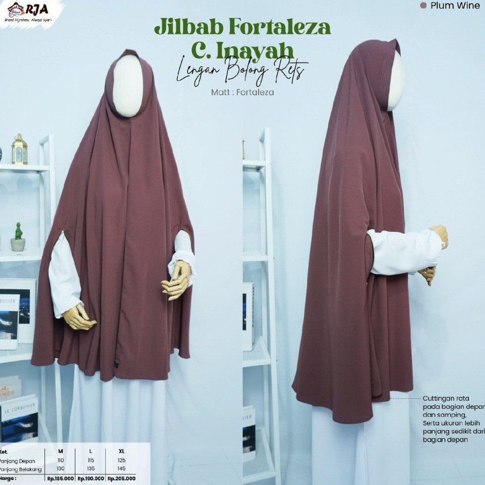 NEW PREMIUM DAILY HIJAB KHIMAR SYARI LENGAN BOLONG RESLETING KHIMAR JUMBO (JB FTZ C.INAYAH L.BOLONG
