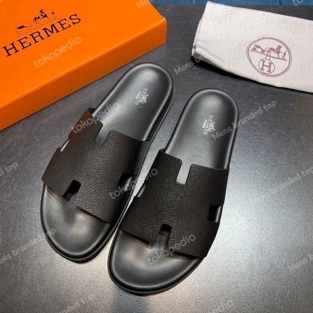 Sandal Slop Pria Branded Import / Sandal Branded Pria Mirror Lapaknyarudi