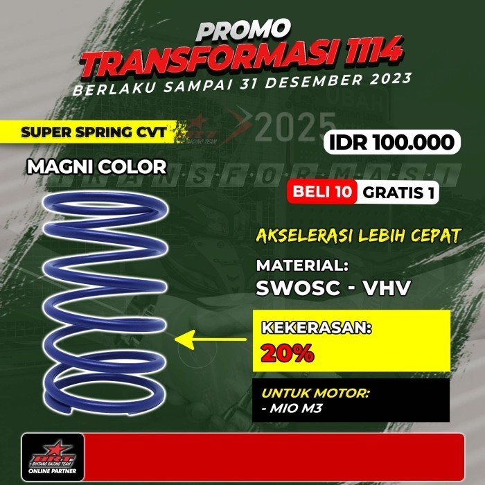 Ready Per CVT / CVT Spring BRT Mio M3