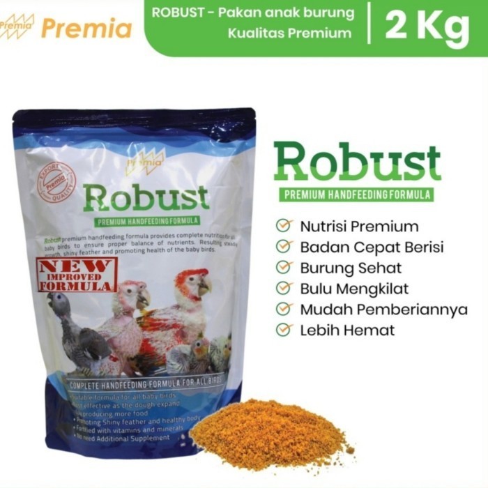 

Ready ROBUST 2KG Premium Lolohan lokal handfeeding formula 2KG