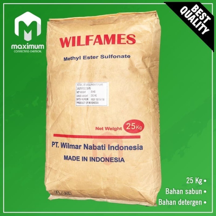 

Ready MES Flake Wilfames /Surfaktan Nabati/Methyl Metyl Ester Sulfonate 25Kg