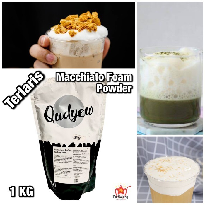 

Ready Qudyew Macchiato Foam Powder / Bubuk Macchiato / Plain Foamer 1 kg