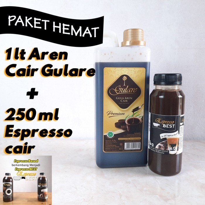 

Ready paket gula aren cair / brown sugar + espresso murni espresso based