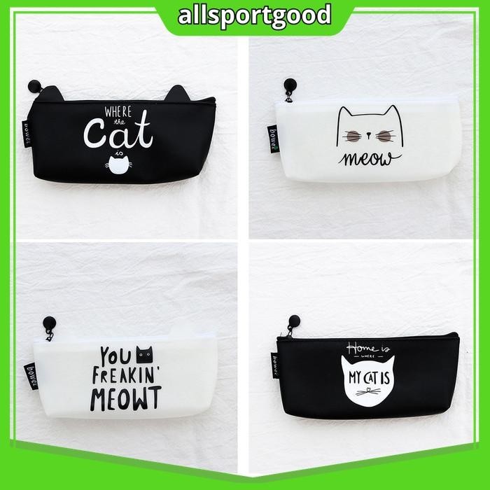 

TEMPAT PENSIL BLACK AND WHITE CAT / TEMPAT KOSMETIK TP0027 HIGHT CLASS !!