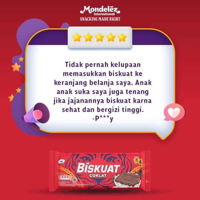 

KOMPLIT Biskuat Biskuit Coklat 45.6g Family Pack - Camilan / Snack