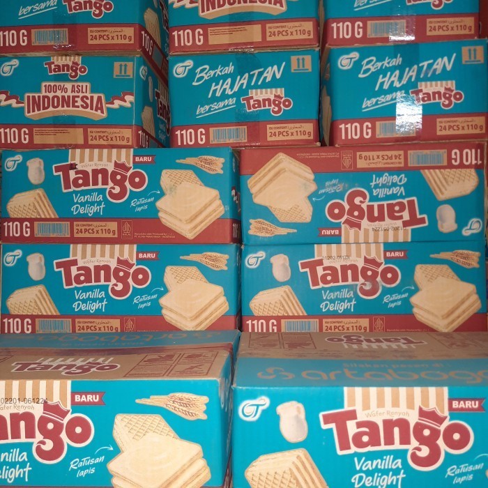 

PROMO SPECIAL Wafer Tango 130 gr/Karton/Dus, isi 24 Pcs (HARGA TERMURAH)