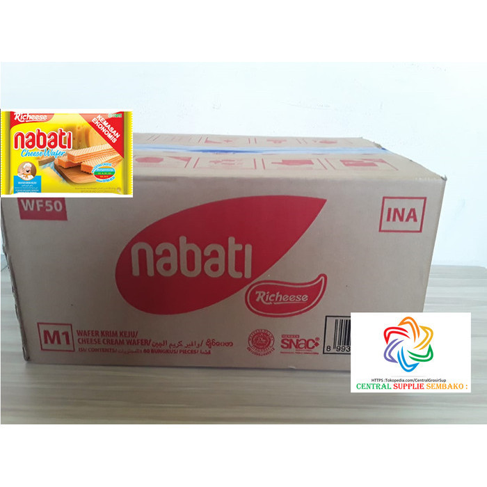 

KOMPLIT Nabati Wafer Keju [50 grm /60 pcs /1 karton ]