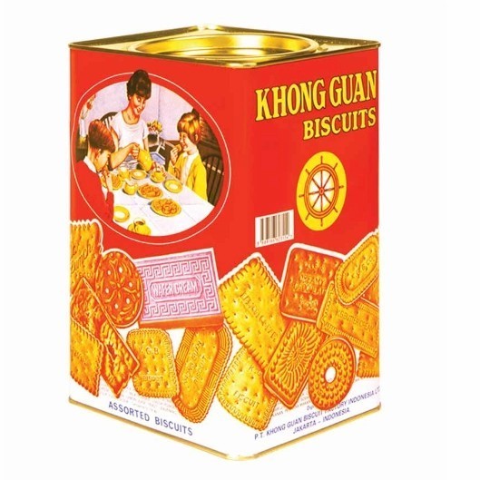 

TERUJI [1600 Gram] Khong Guan Biscuit Red Segi Assorted 1,6 Kilogram 1600gr